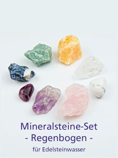 Mineralsteine-Set Regenbogen für Edelsteinwasser