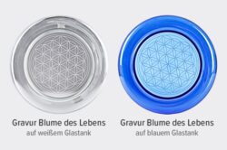 Acalaquell Mini Smart Wasserfilter Blume des Lebens Gravur