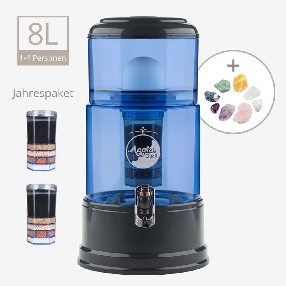 Jahrespaket AcalaQuell Smart (8L) Anthrazit/Blau