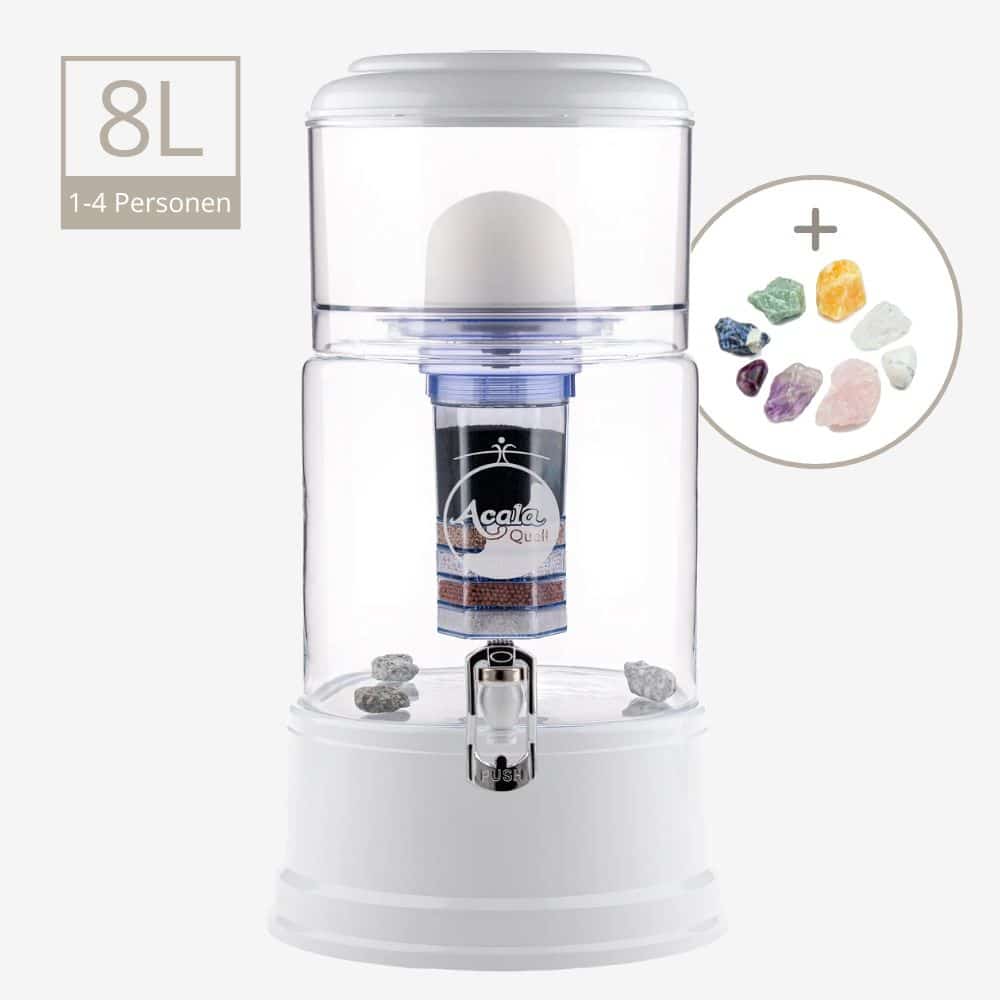 AcalaQuell Smart Wasserfilter (8L) Weiss/Kristallklar