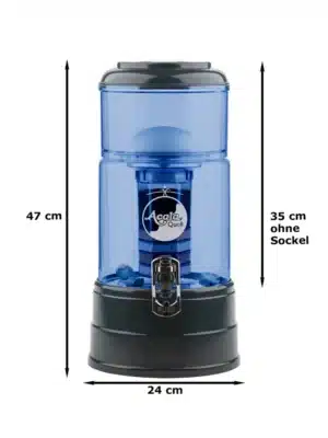 acalaquell-standwasserfilter-mini-blau-anthrazit-premium-maße-wasser-filtern-mit-dem-acala-mini
