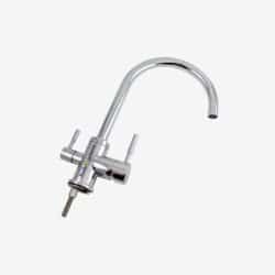 crystallus-3-Wege-Wasserhahn-glänzend