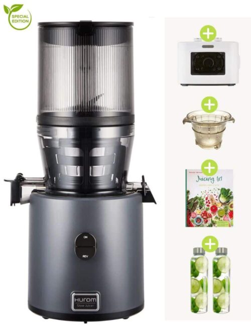 hurom h330p slowjuicer special edition charcoal gratis geschenk