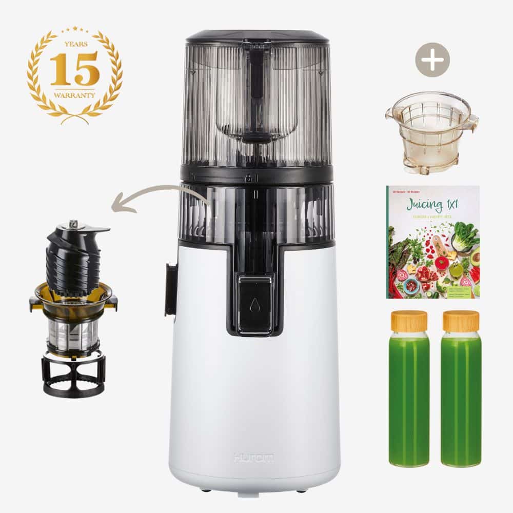 hurom h70 st entsafter weiss geschenkset happy vita
