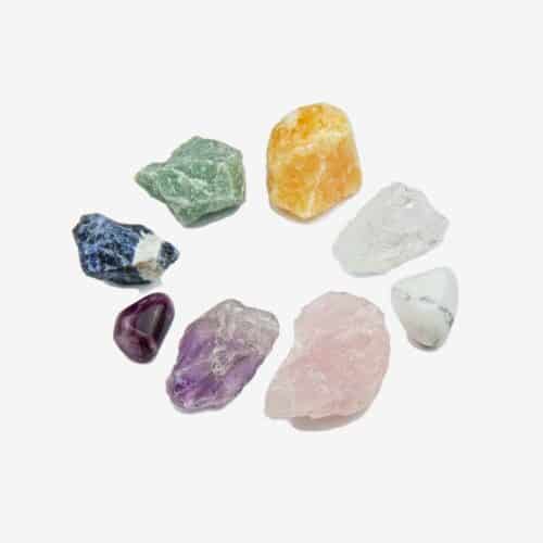 Mineralsteine-Set Regenbogen für Edelsteinwasser