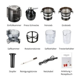 Hurom E50-ST Entsafter - Pure Press Line 2 hurom e 50 st zubehoer