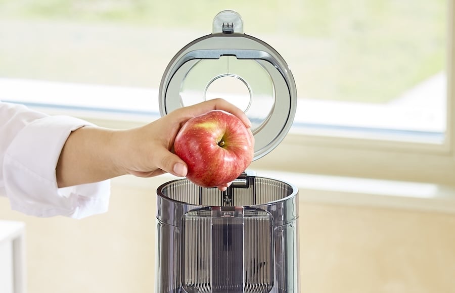 hurom e50 st slow juicer einfuellkammer