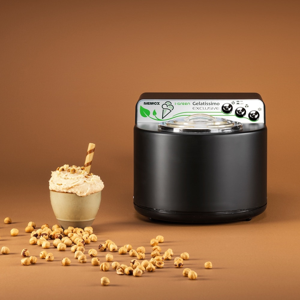 nemox eismaschine gelatissimo exclusive i green schwarz nuss