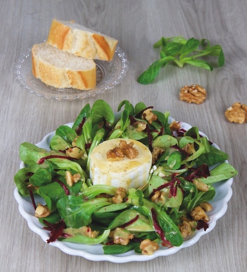 feldsalat mit ziegenkaese rezept happy vita