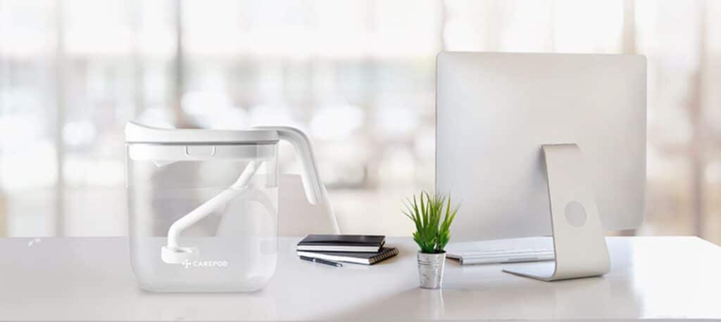 carepod luftbefeuchter mini arbeitszimmer blog