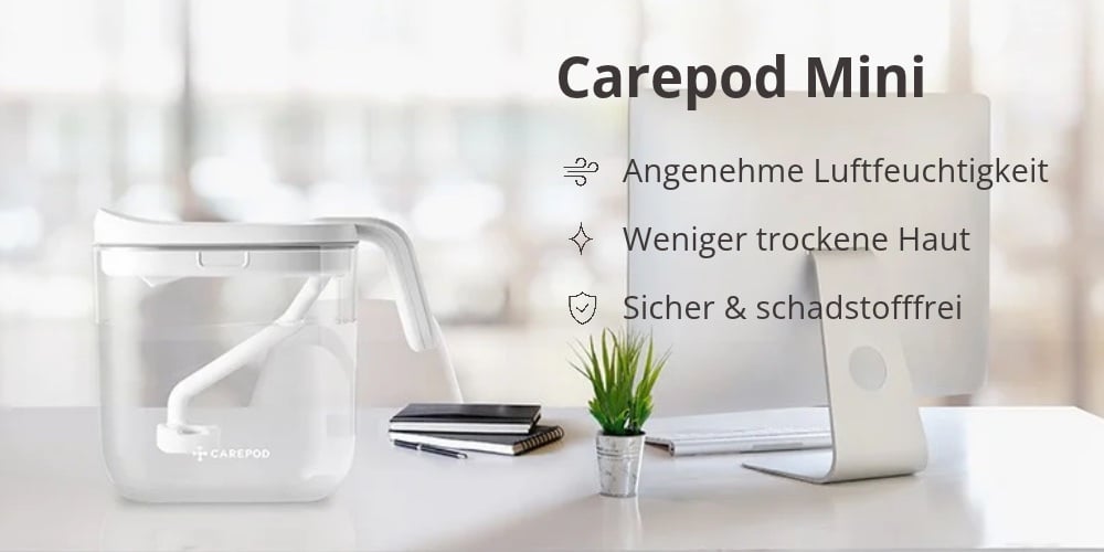 carepod mini luftbefeuchter sicher