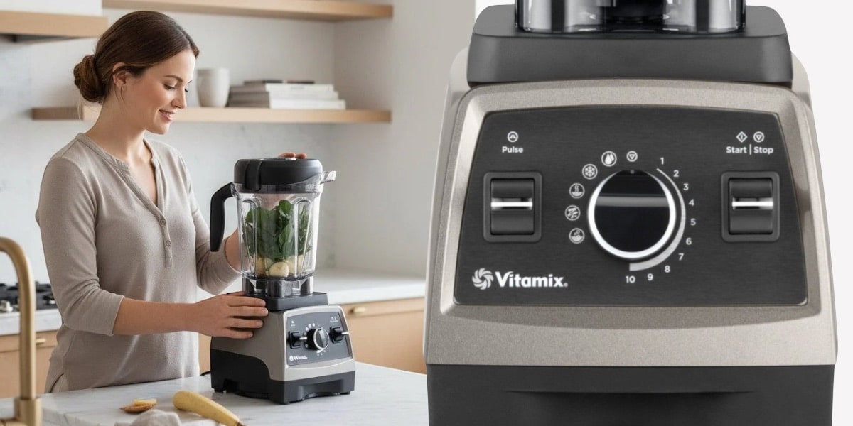vitamix pro 750 mixer bedienfeld nah